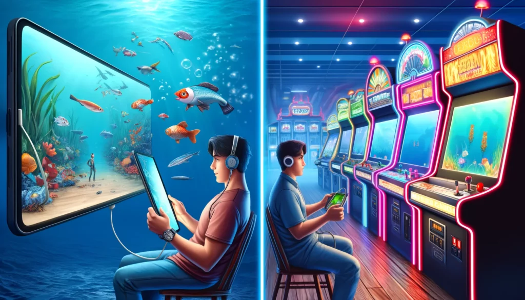 UYYWIN fishing games with interactive shooting gameplay